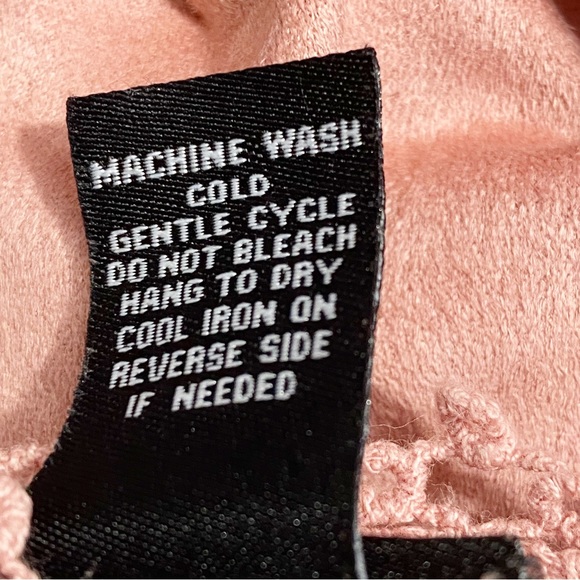 RUE21 faux suede sleeveless soft fit and flare dress embellished with crochet L - Picture 6 of 6